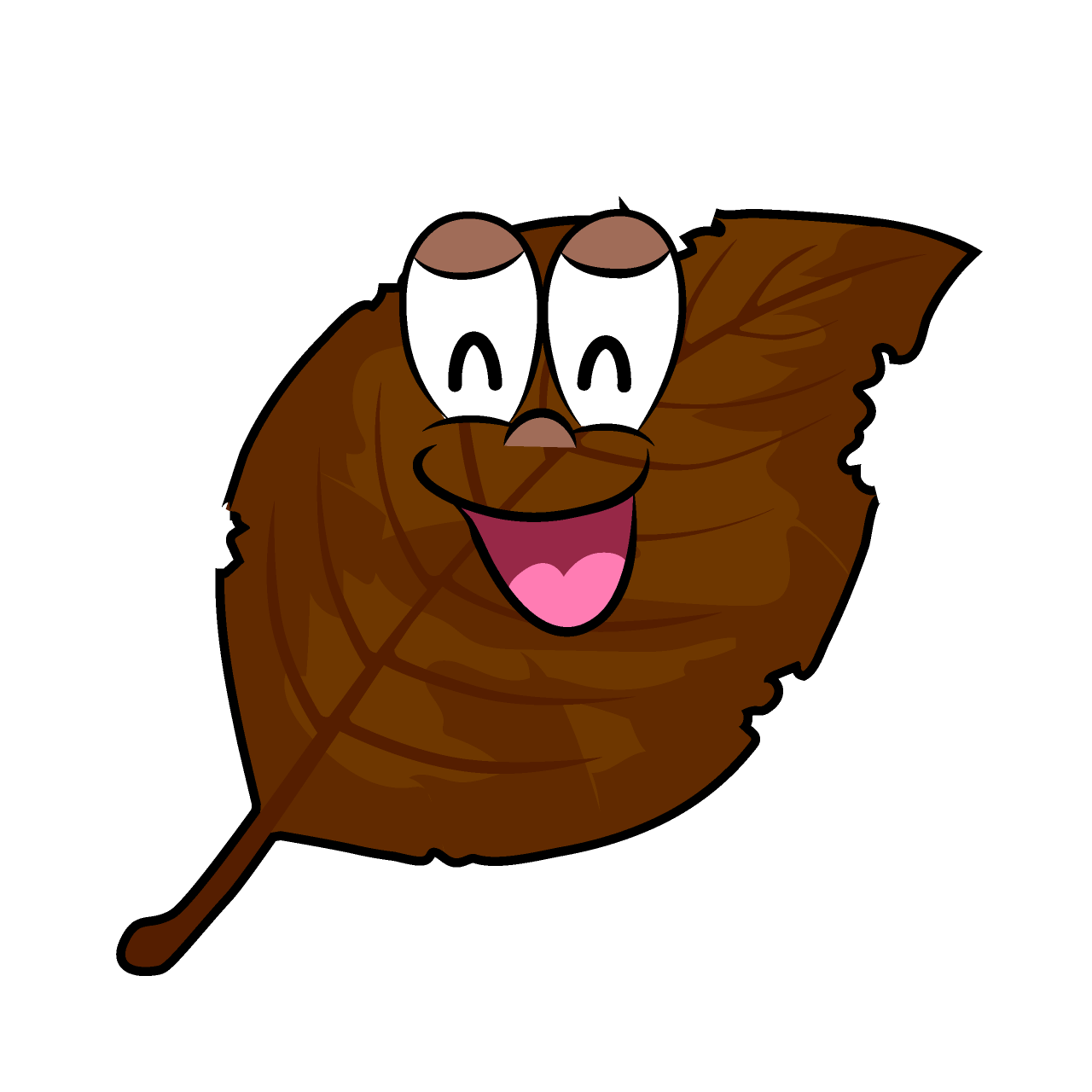 Smiling Dead Leaf