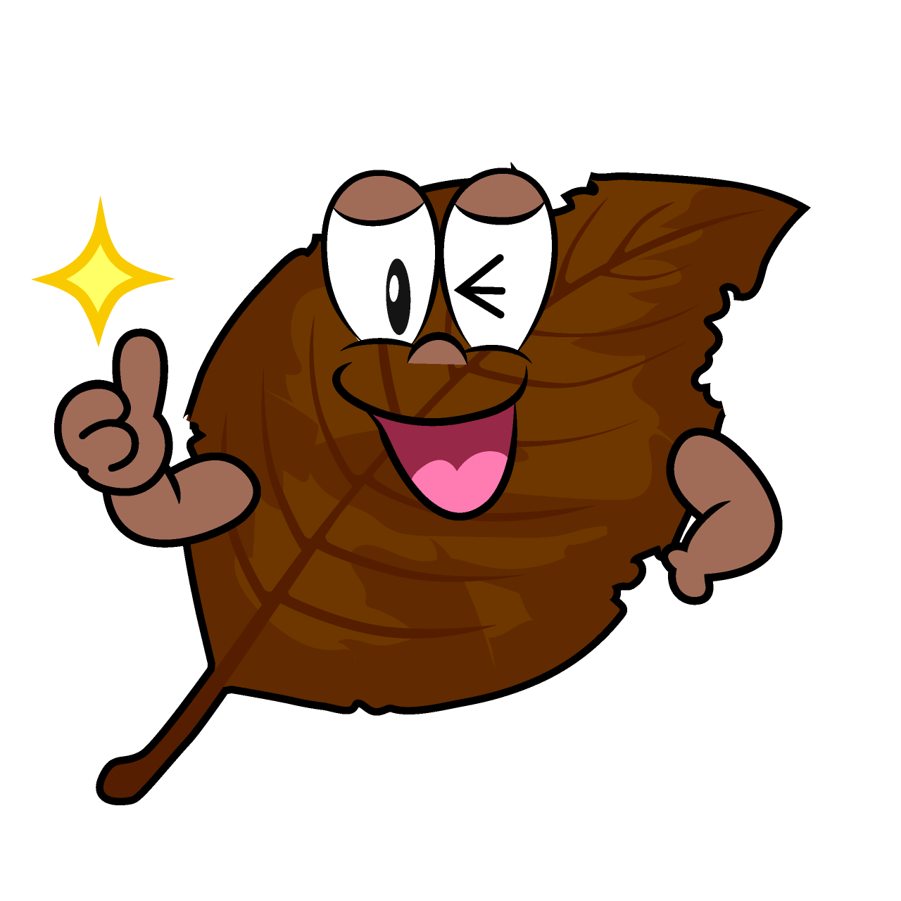 Thumbs up Dead Leaf