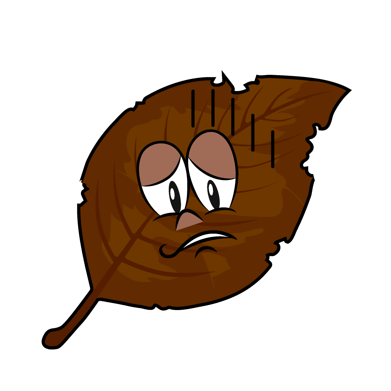 Depressed Dead Leaf