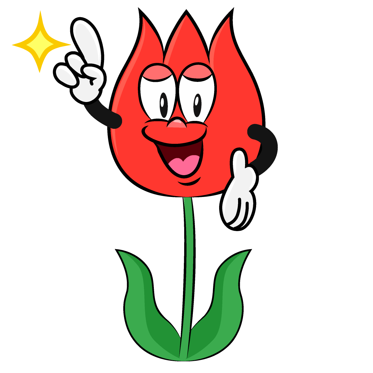 Tulipán Posando
