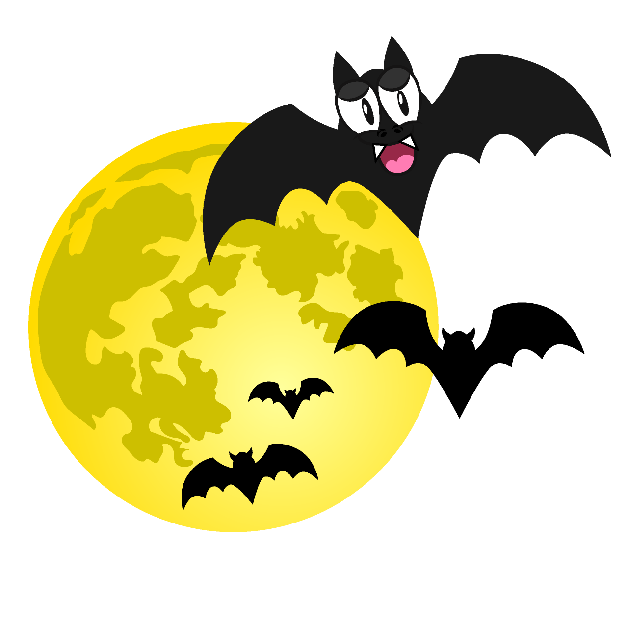 Glitter Black Bat