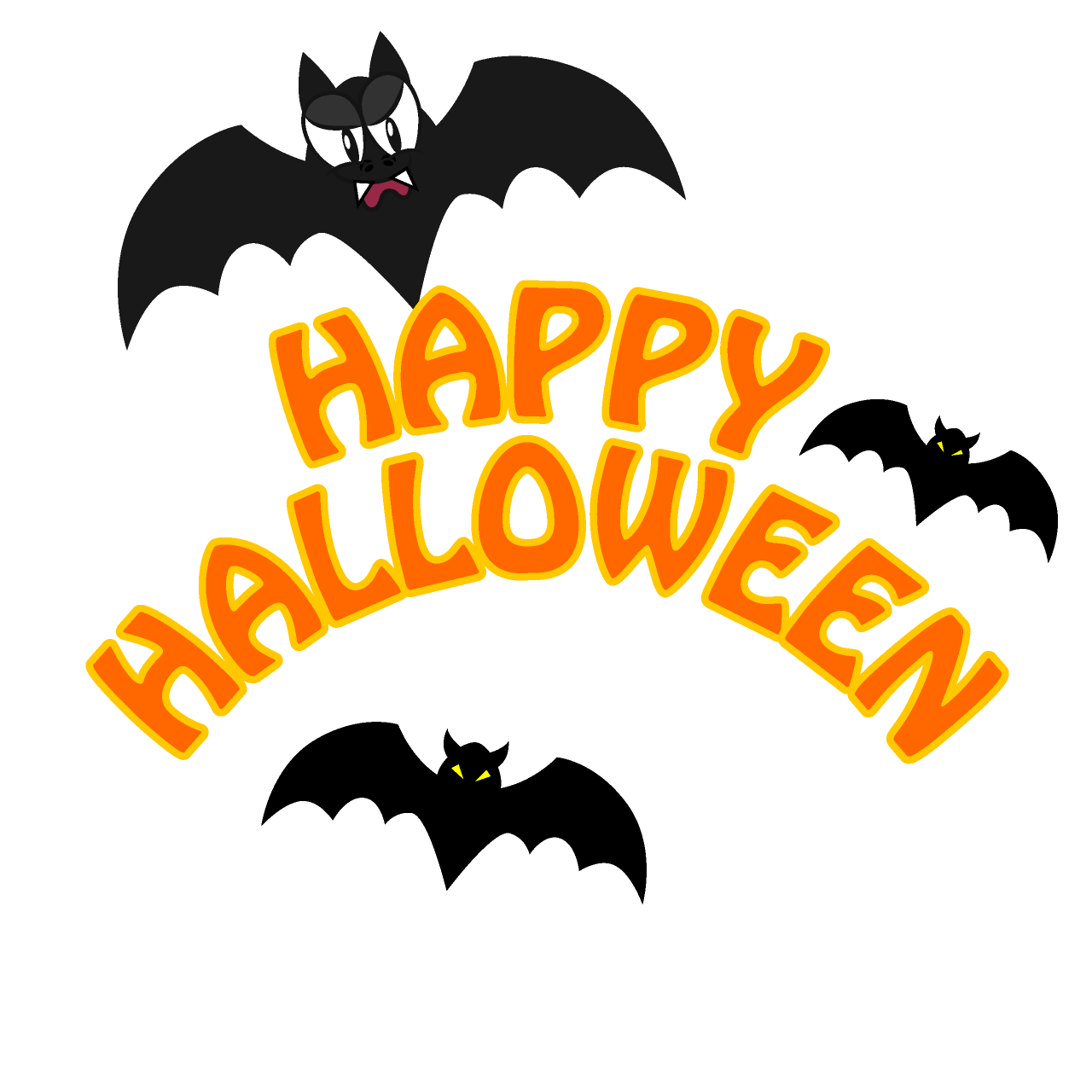 Angry Black Bat