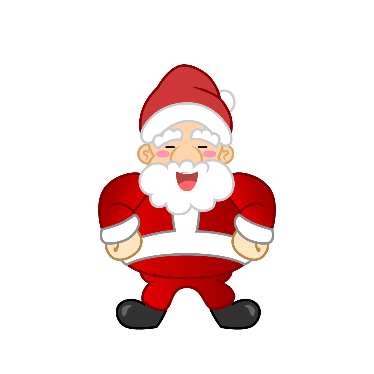 Glitter Santa