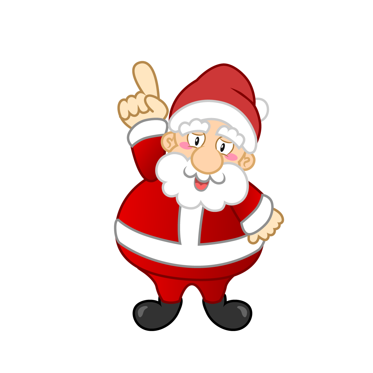 Posing Santa