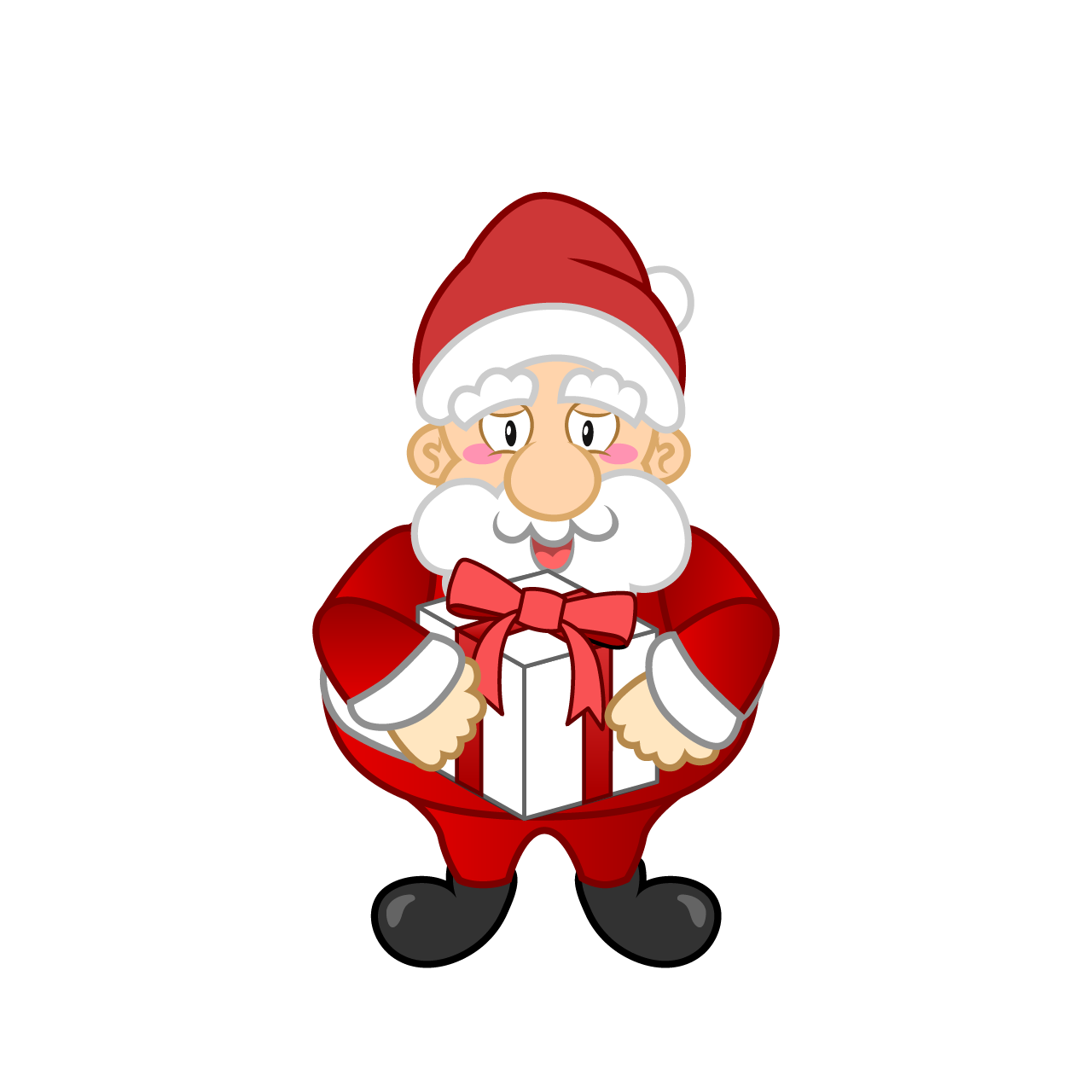 Santa with Gift