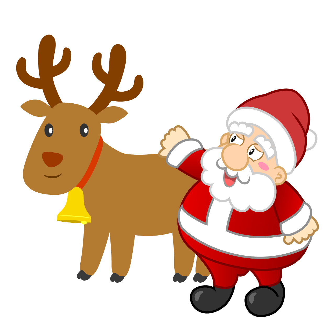 Santa and Reindeer