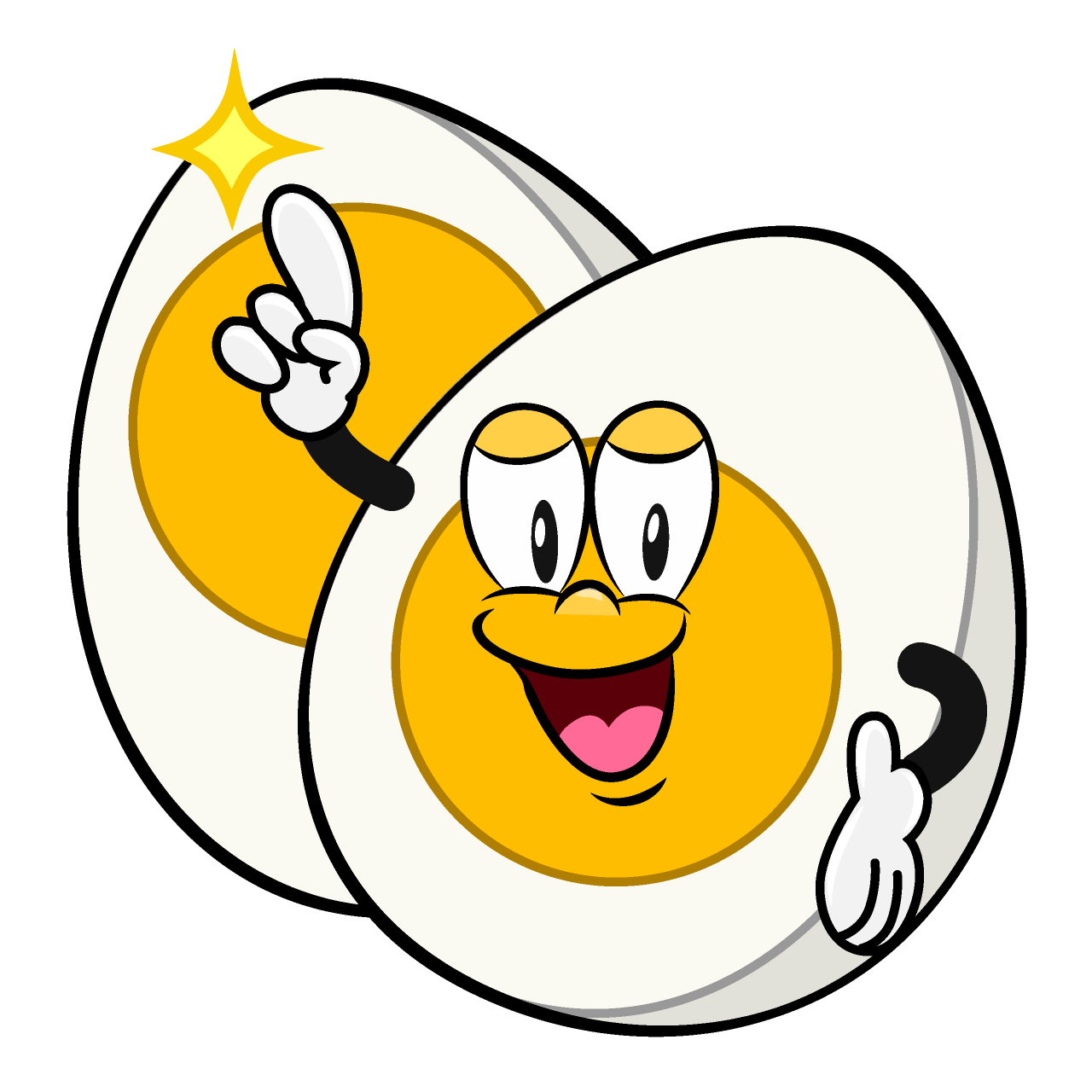 Posing Boiled Egg