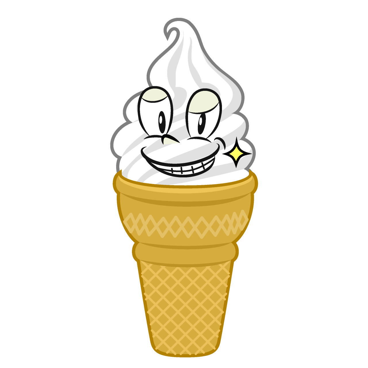 Grinning Soft Serve