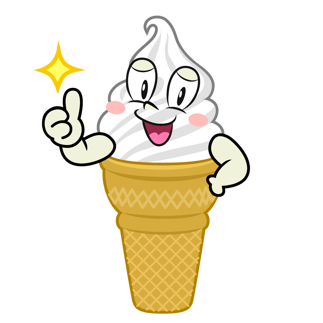 Thumbs up Soft Serve