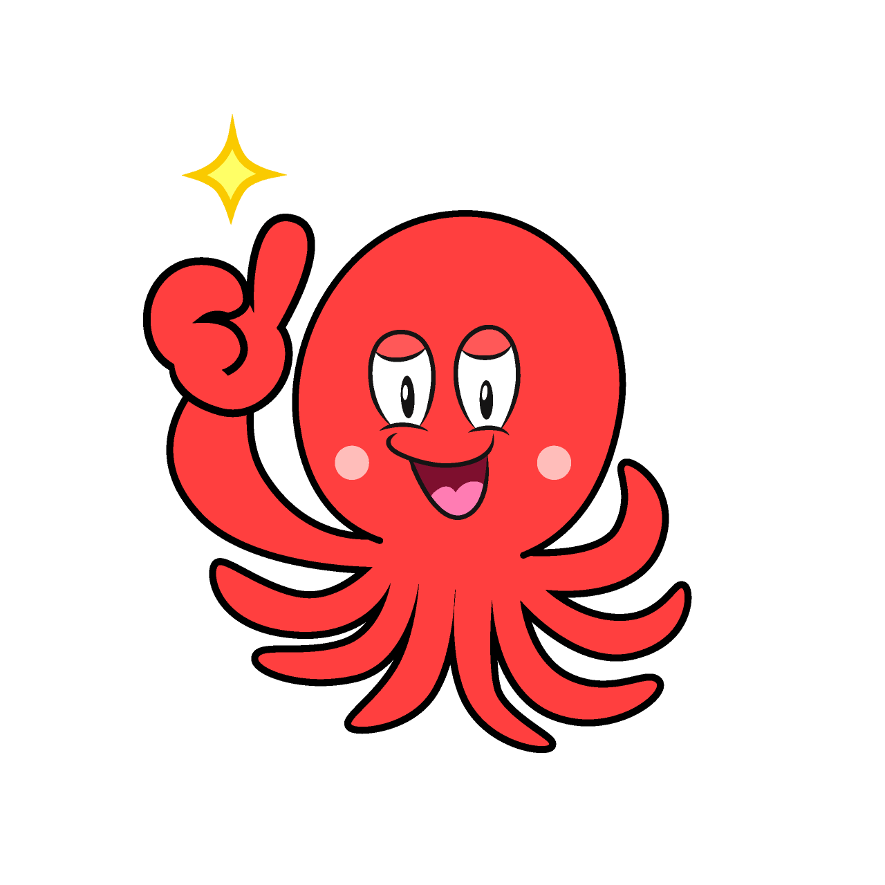 Thumbs Up Octopus