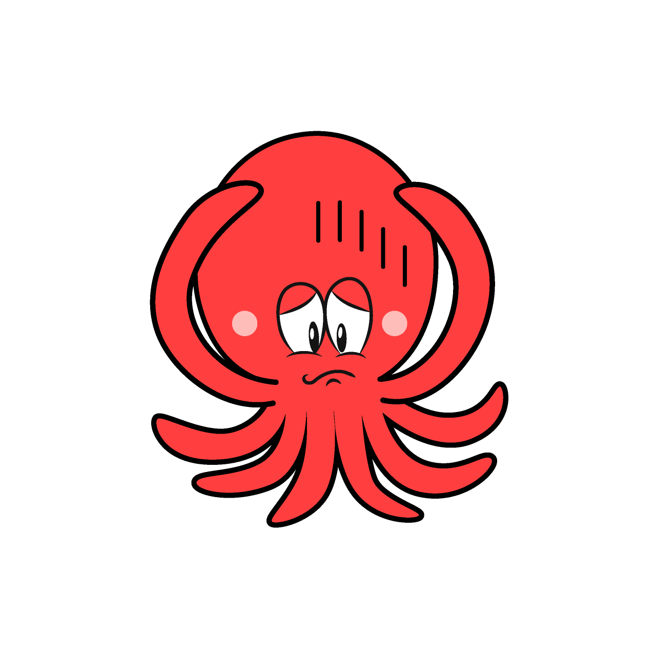 Depressed Octopus