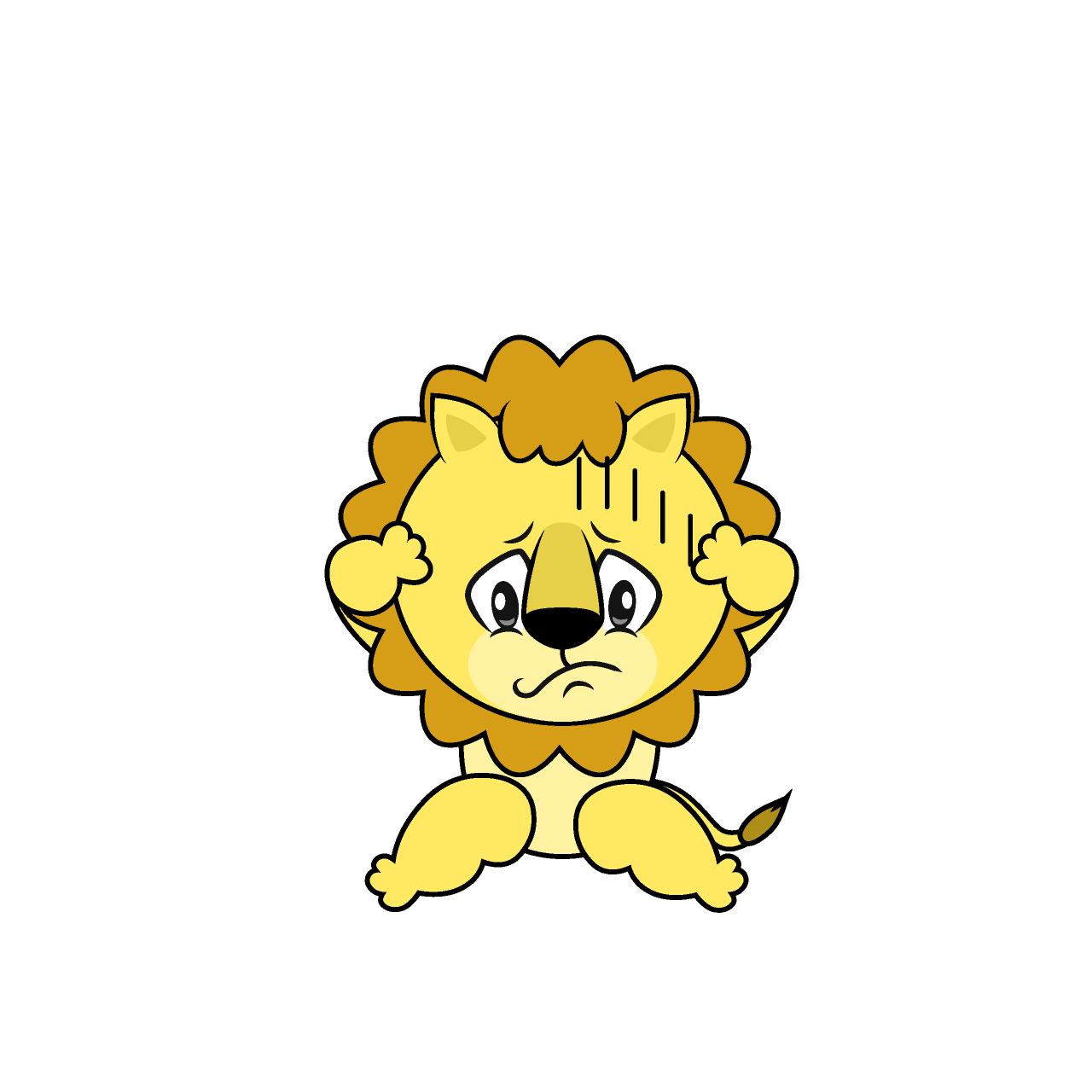 Depressed Lion