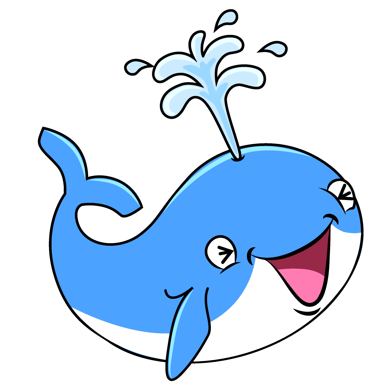 Laughing Cute Whale