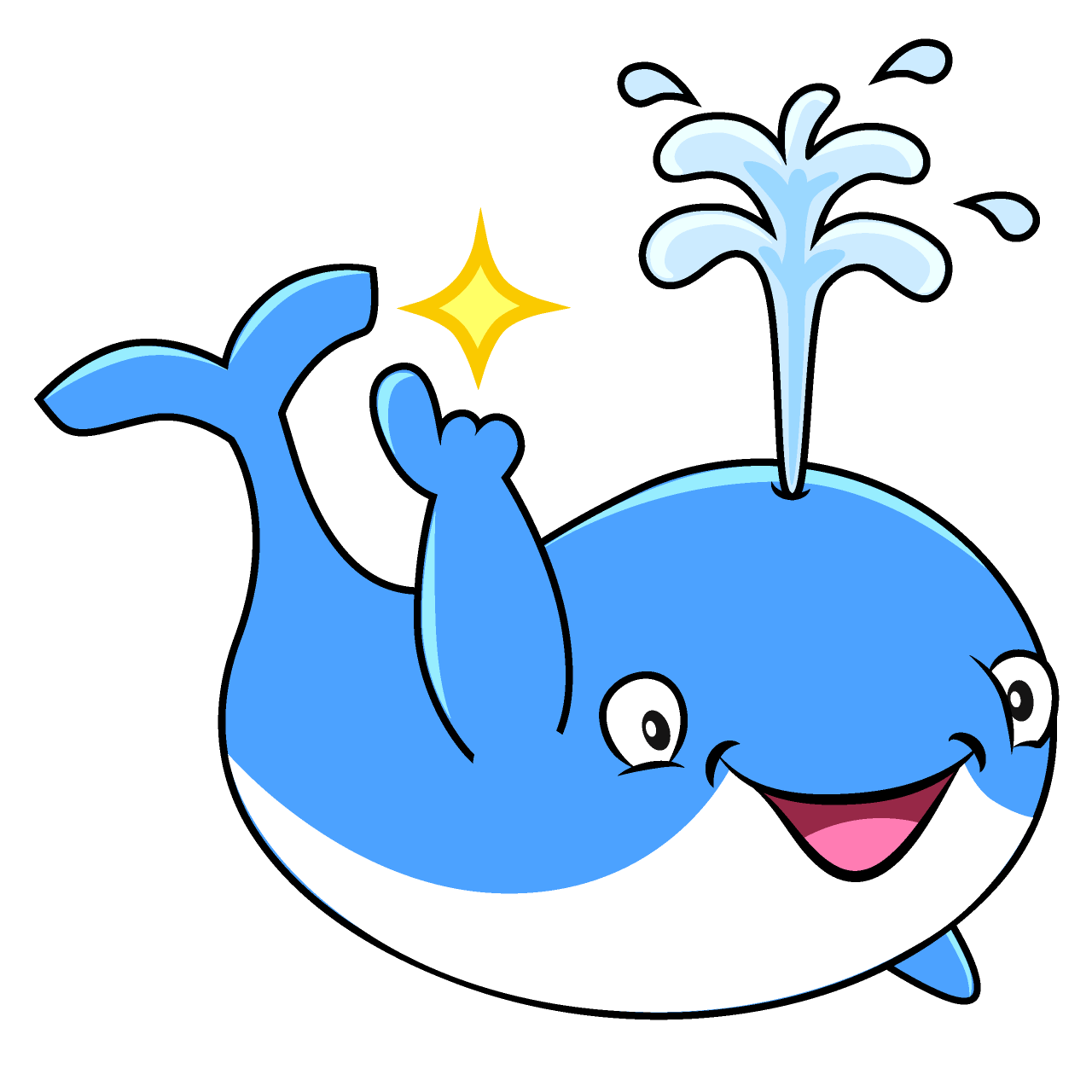 Posing Cute Whale