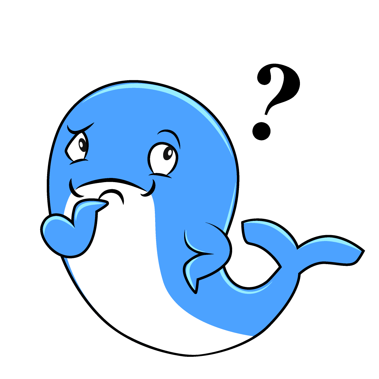 Thinking Cute Whale