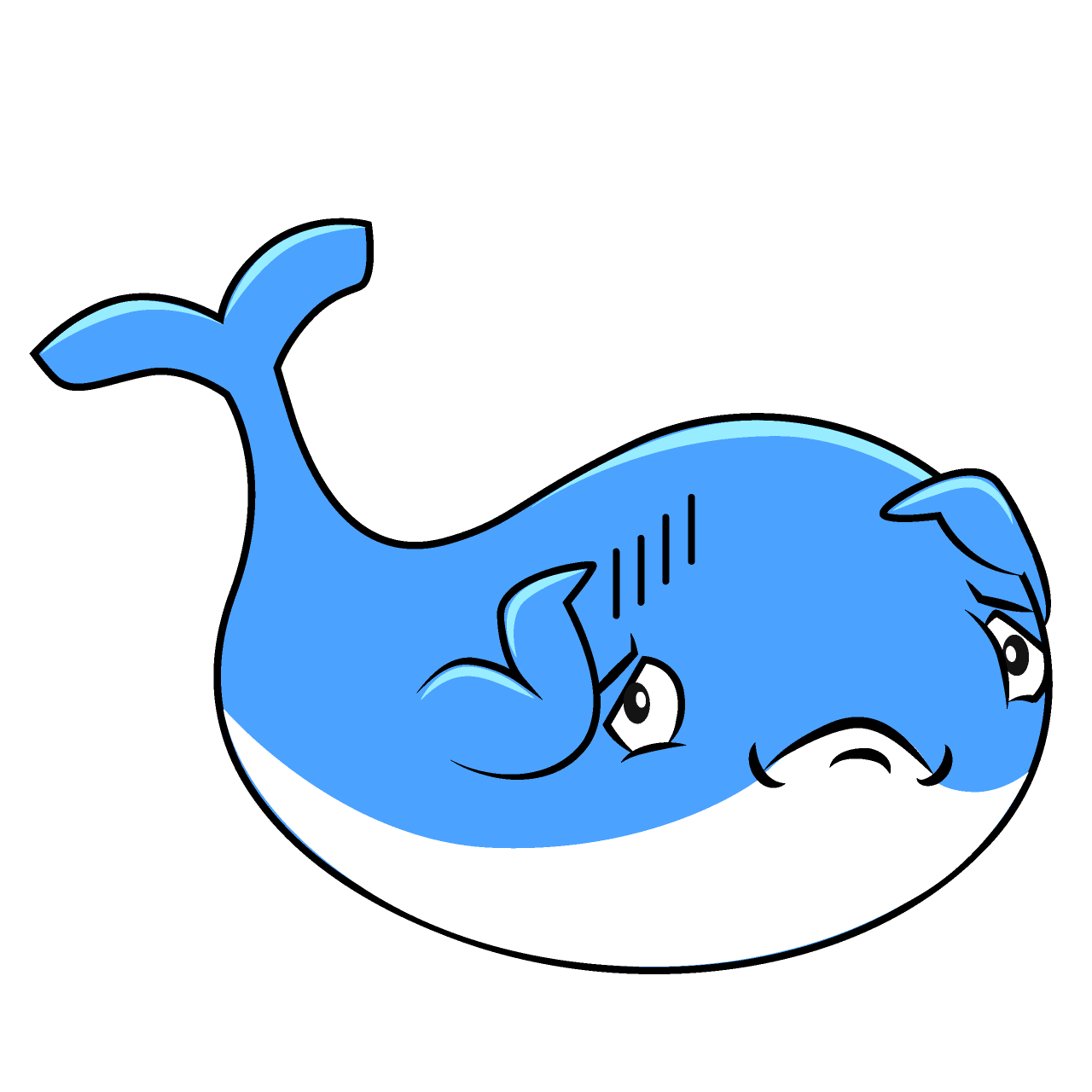 Depressed Cute Whale