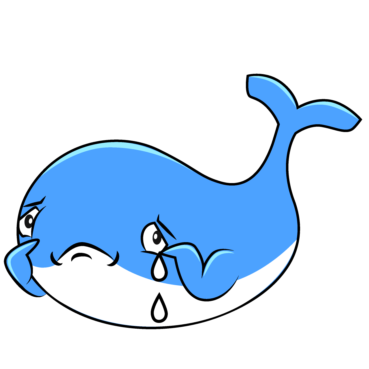Sad Cute Whale