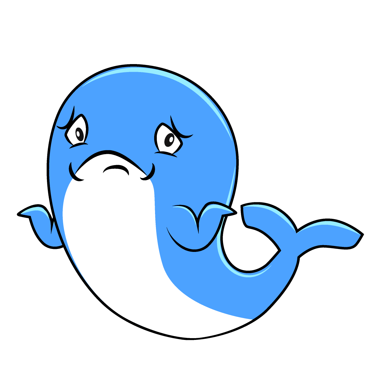 Troubled Cute Whale