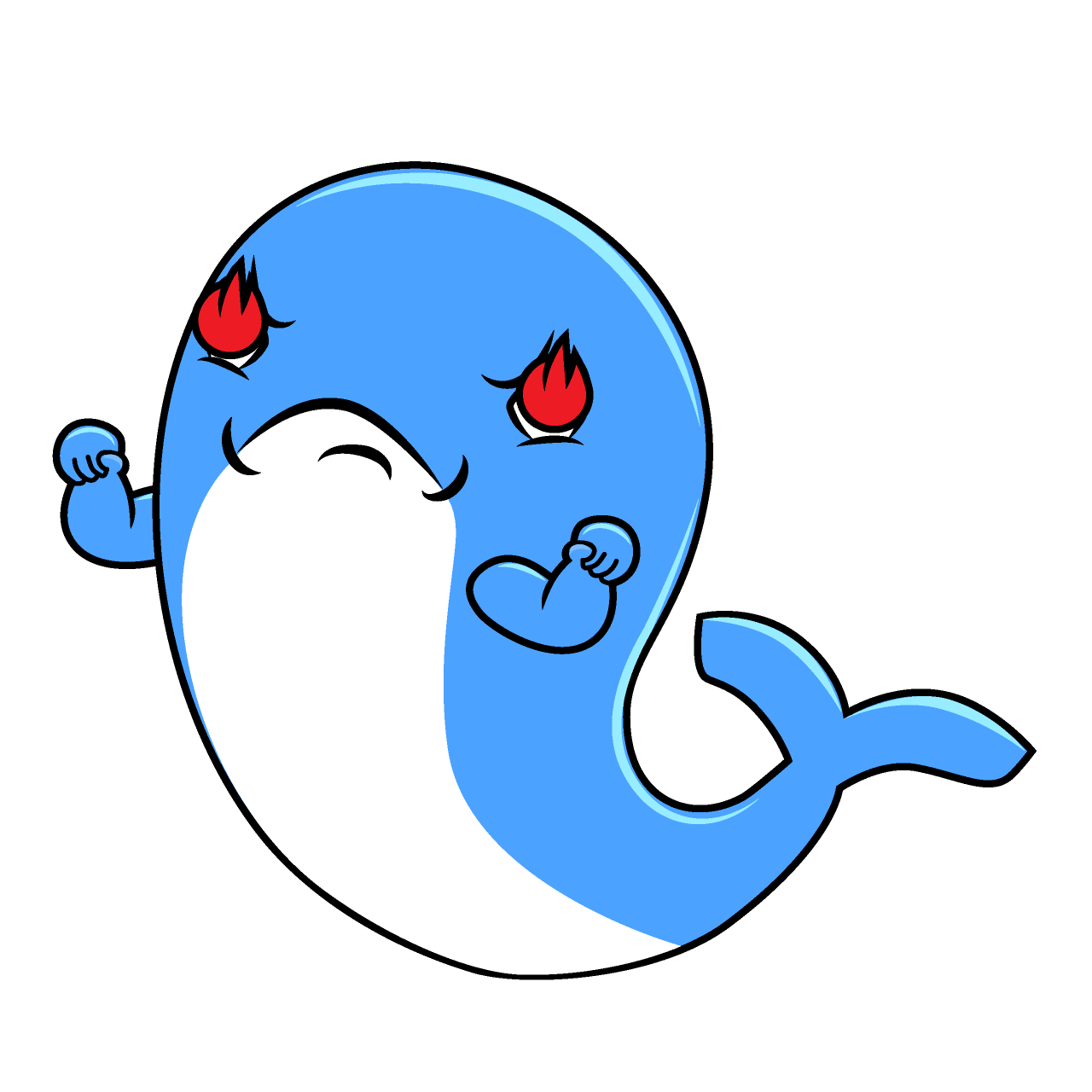 Enthusiasm Cute Whale