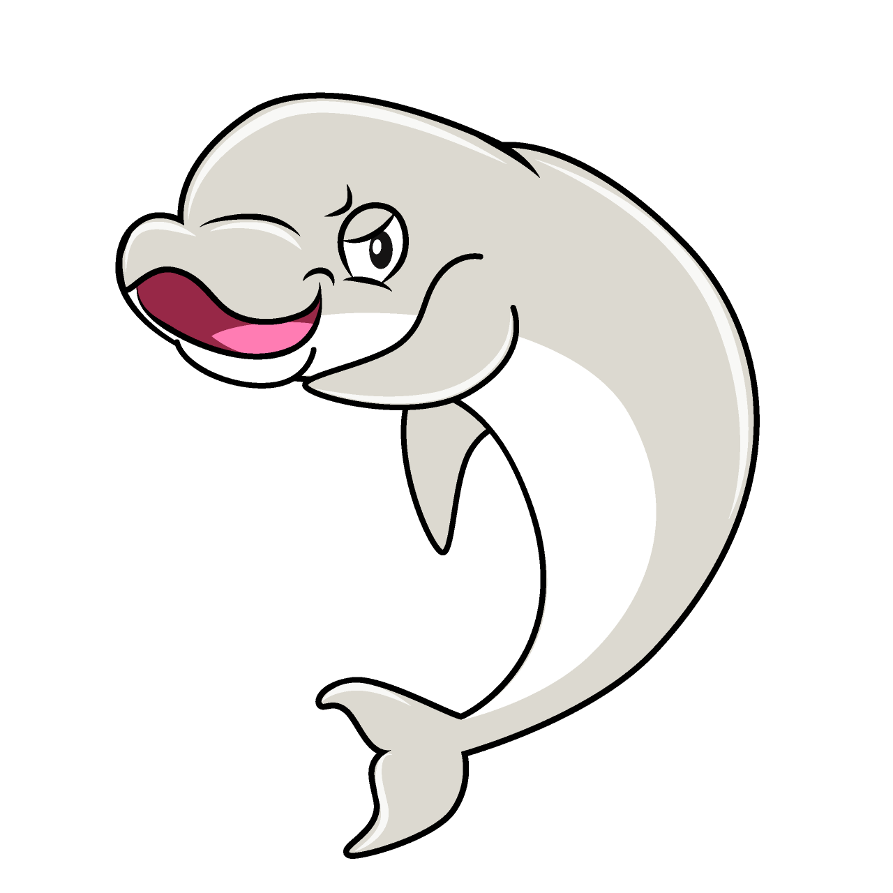 Grinning Beluga Whale
