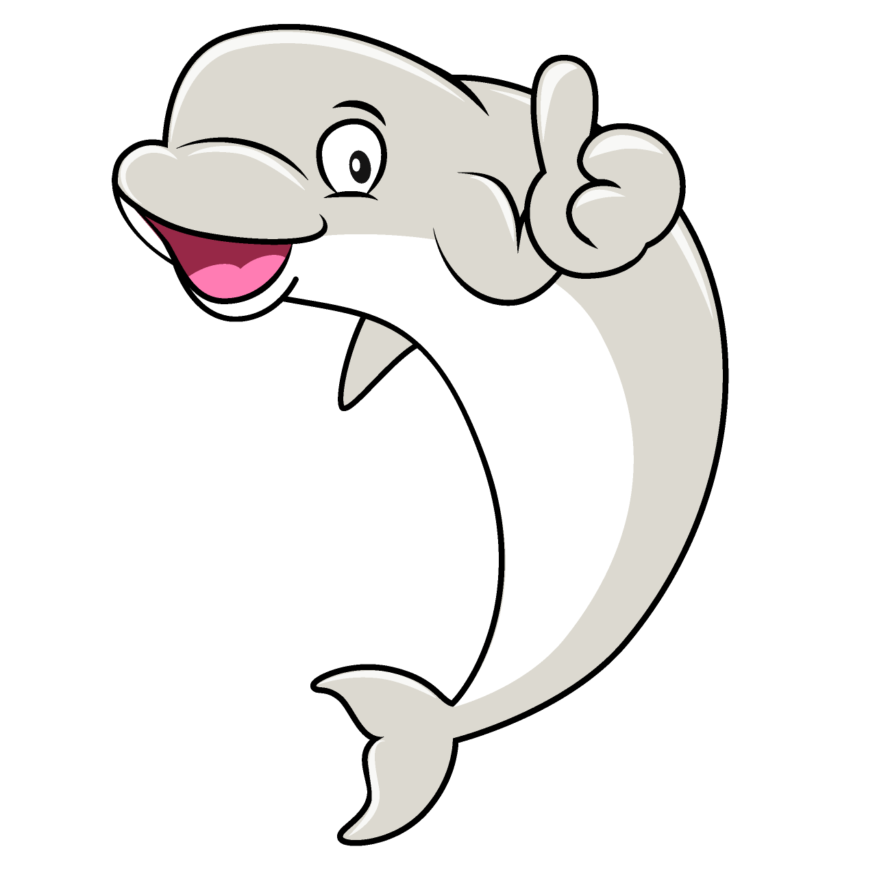 Thumbs up Beluga Whale
