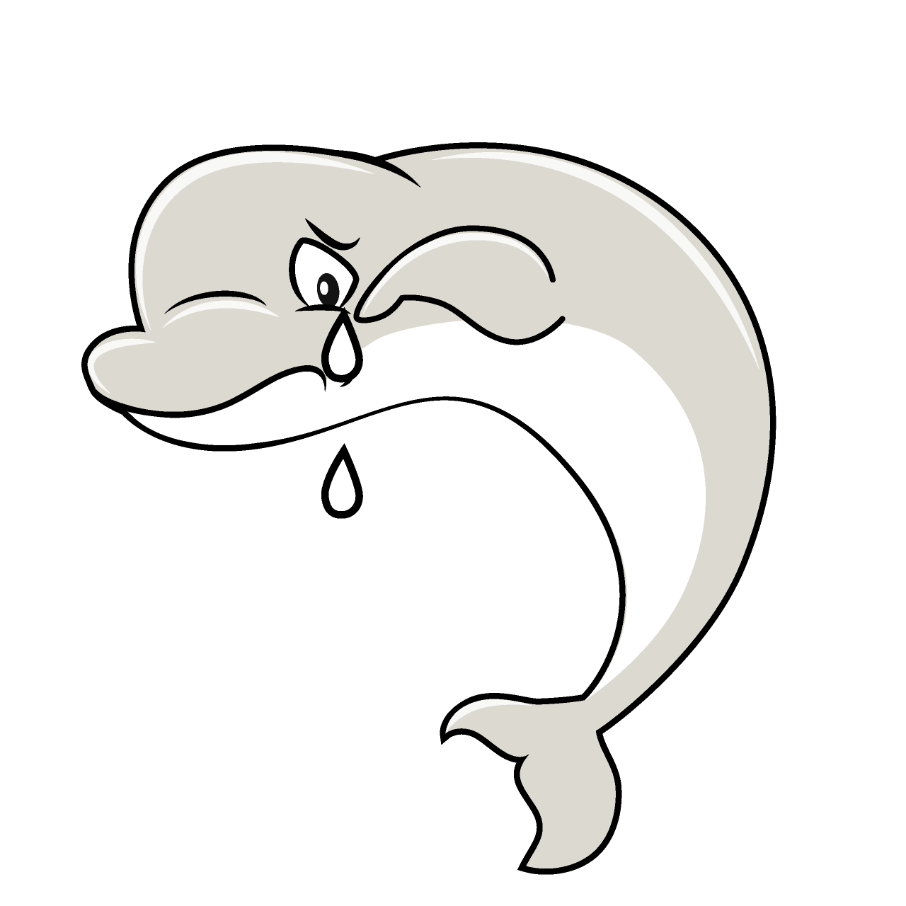 Sad Beluga Whale