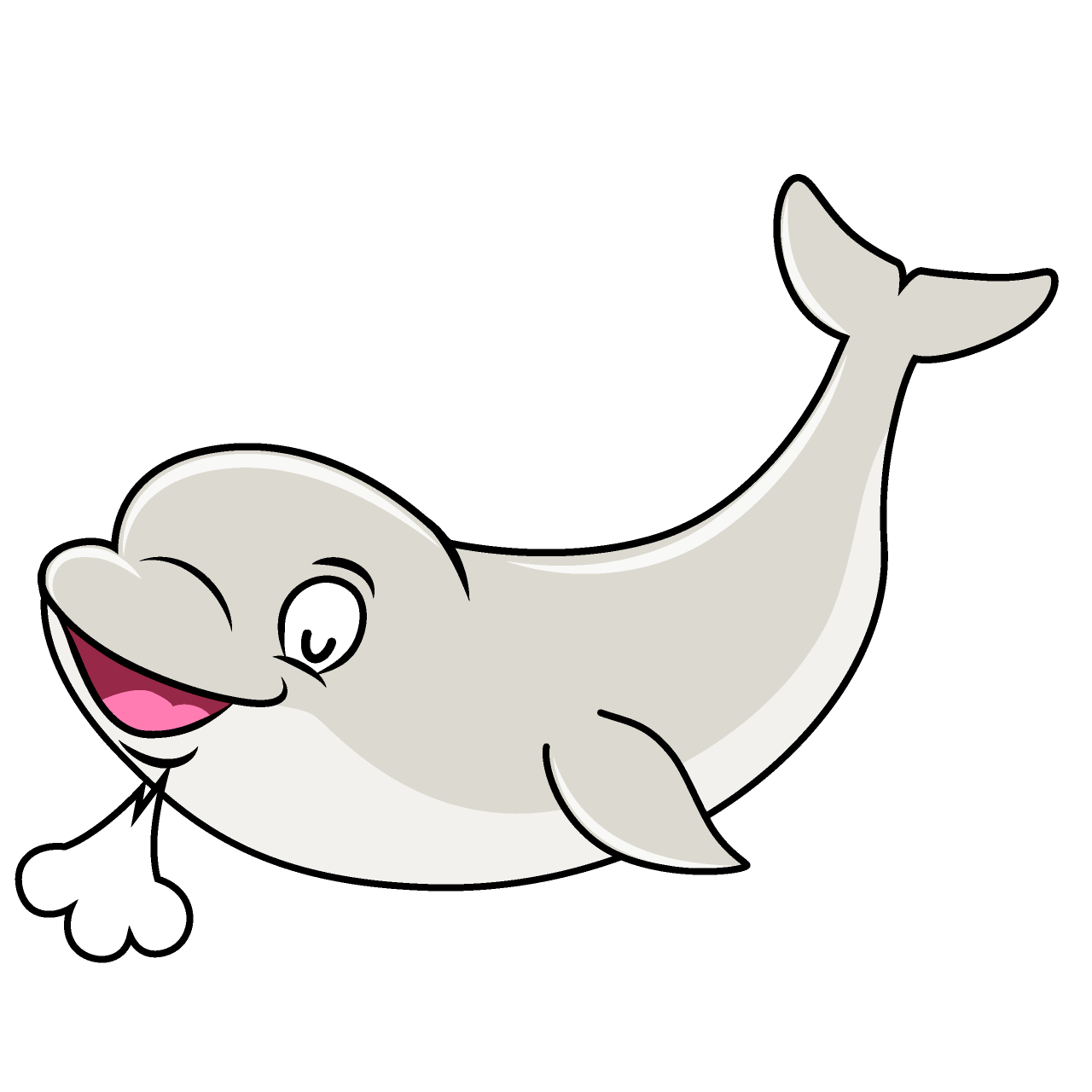 Relaxing Beluga Whale