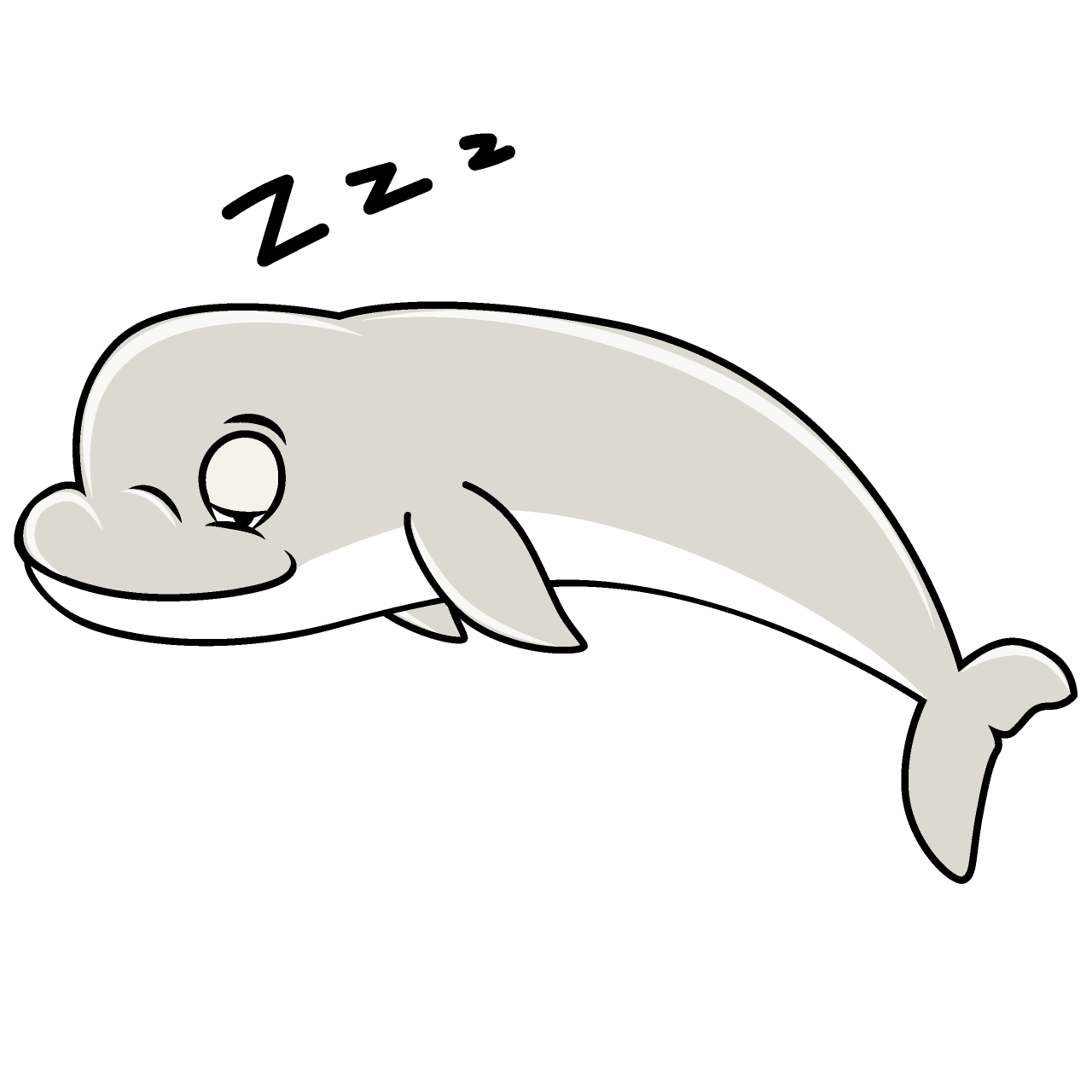 Sleeping Beluga Whale