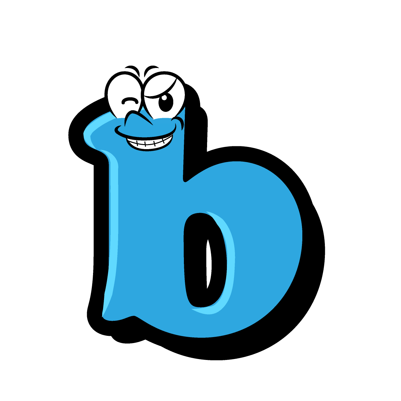 Grinning b