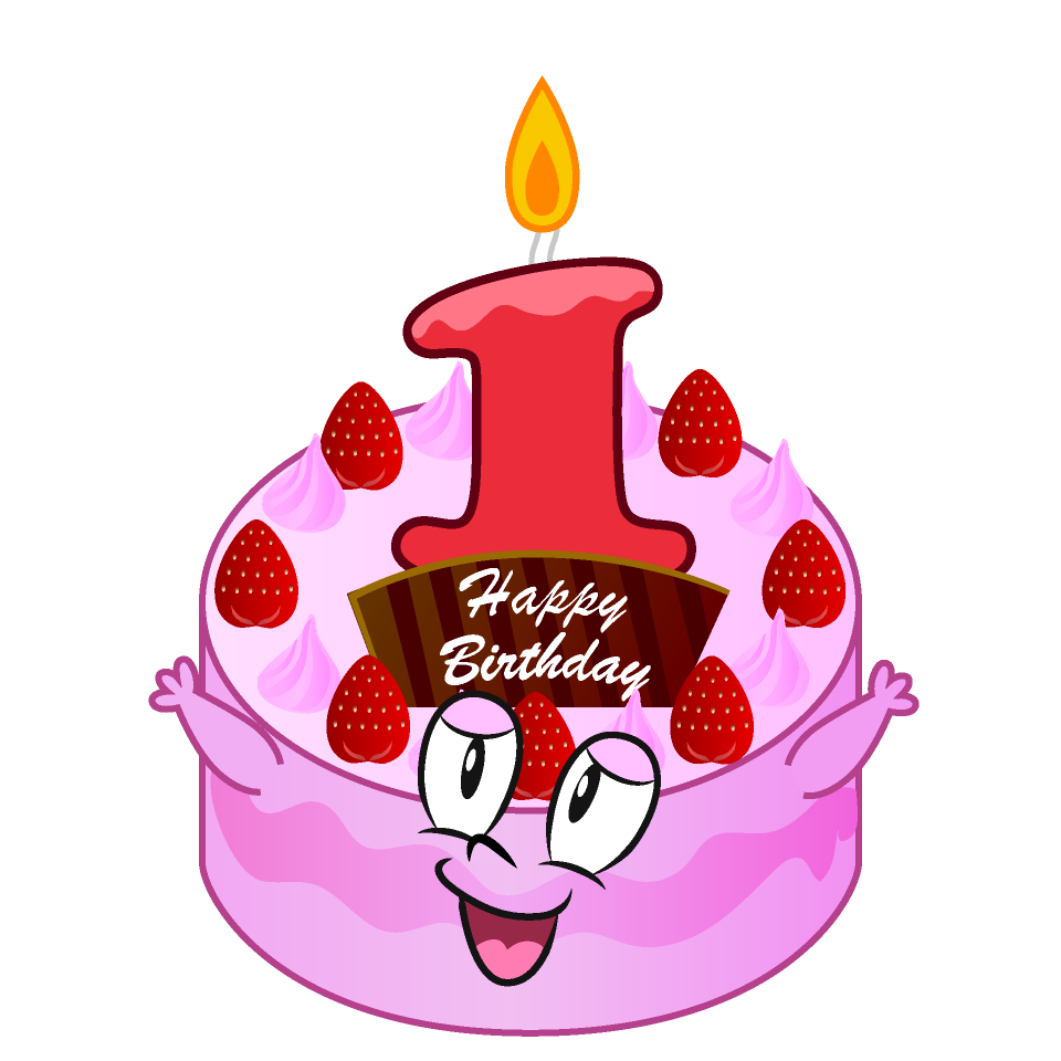 1 Year Birthday Cake