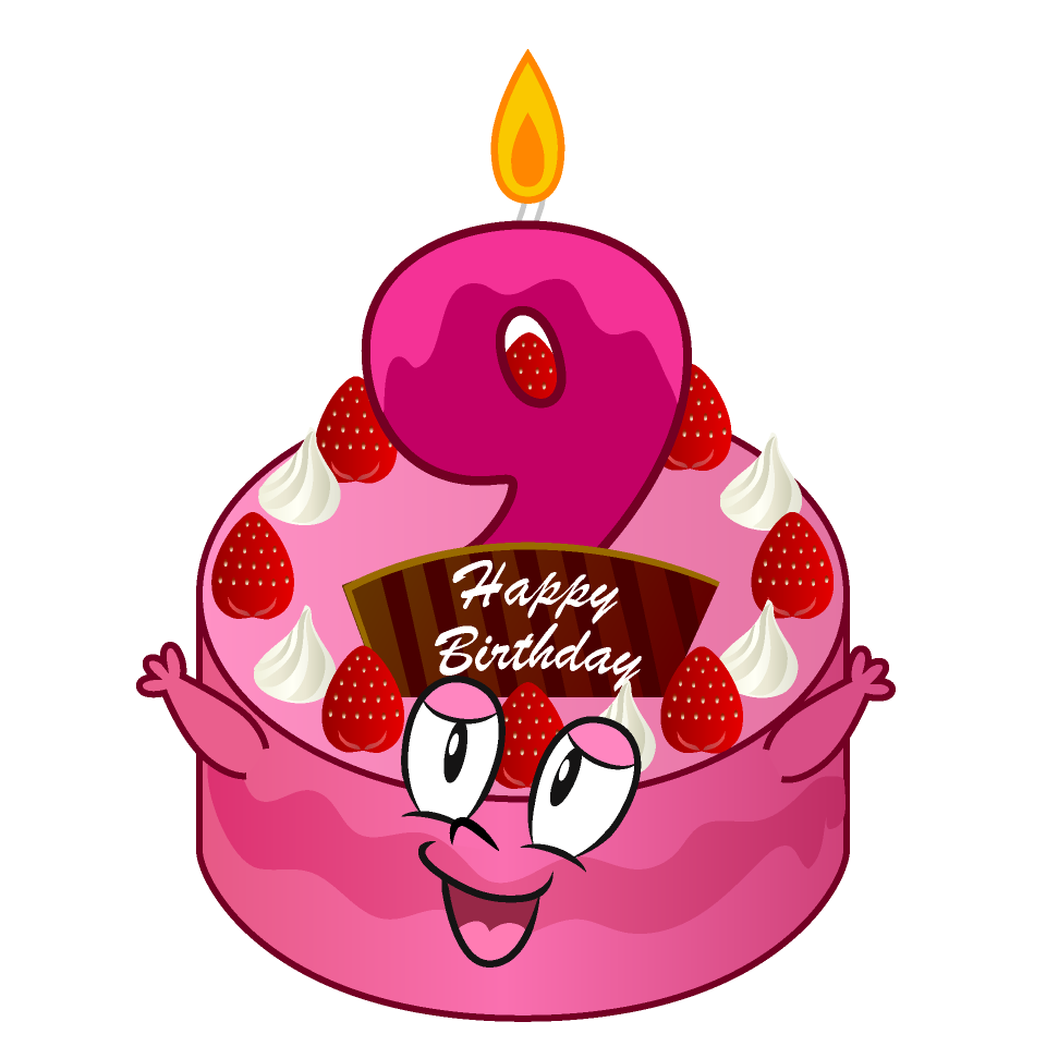 9th Birthday Cake