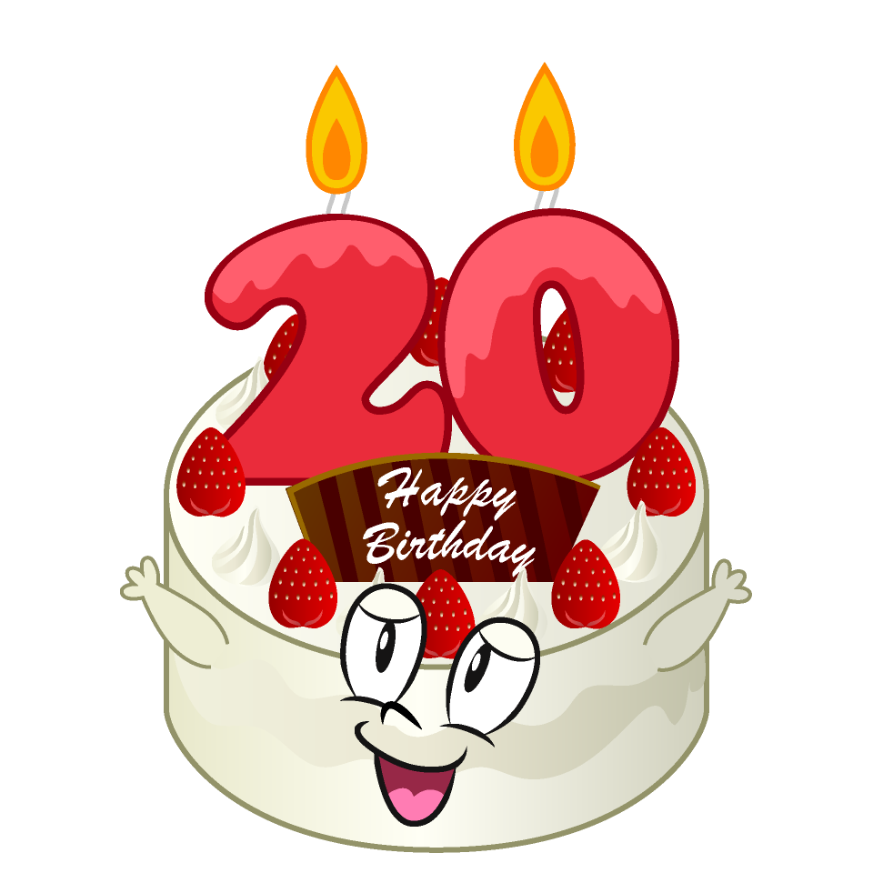 20th Birthday Cake