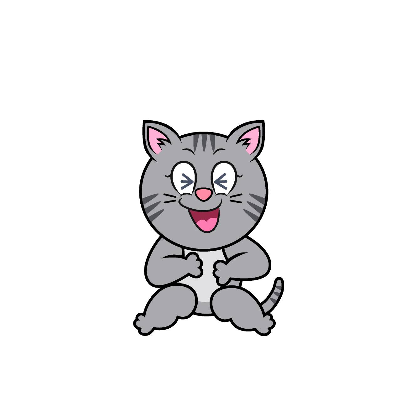 Tabby Gris Riéndose