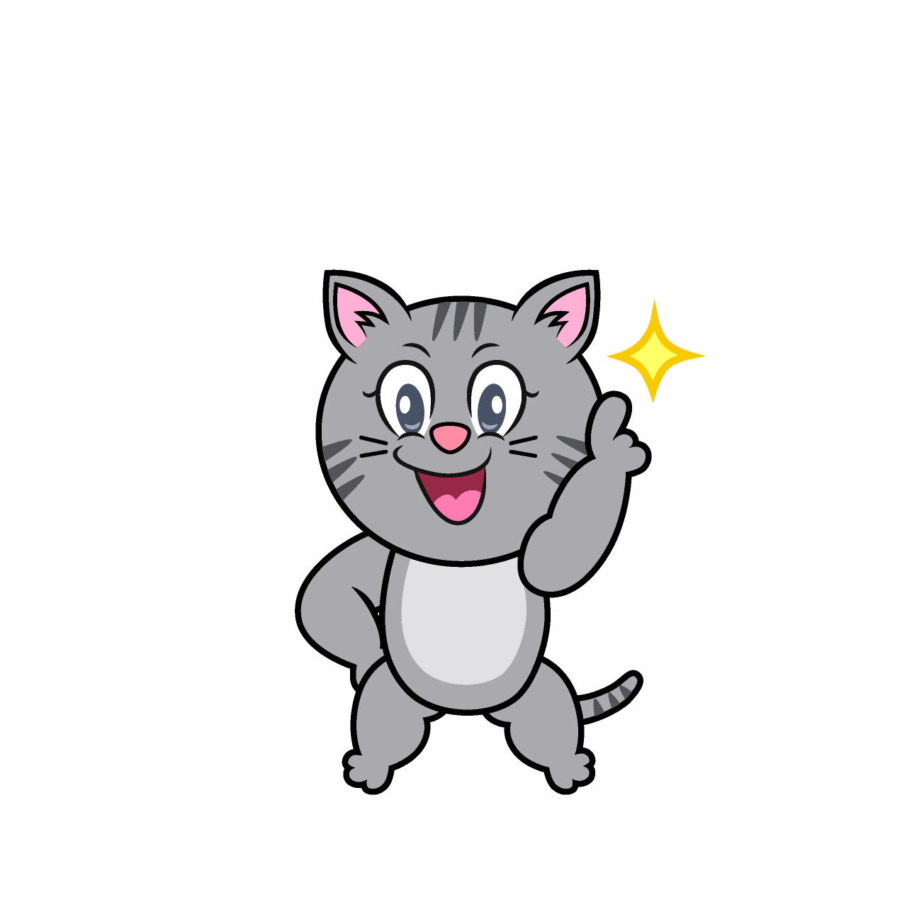 Tabby Gris Posando