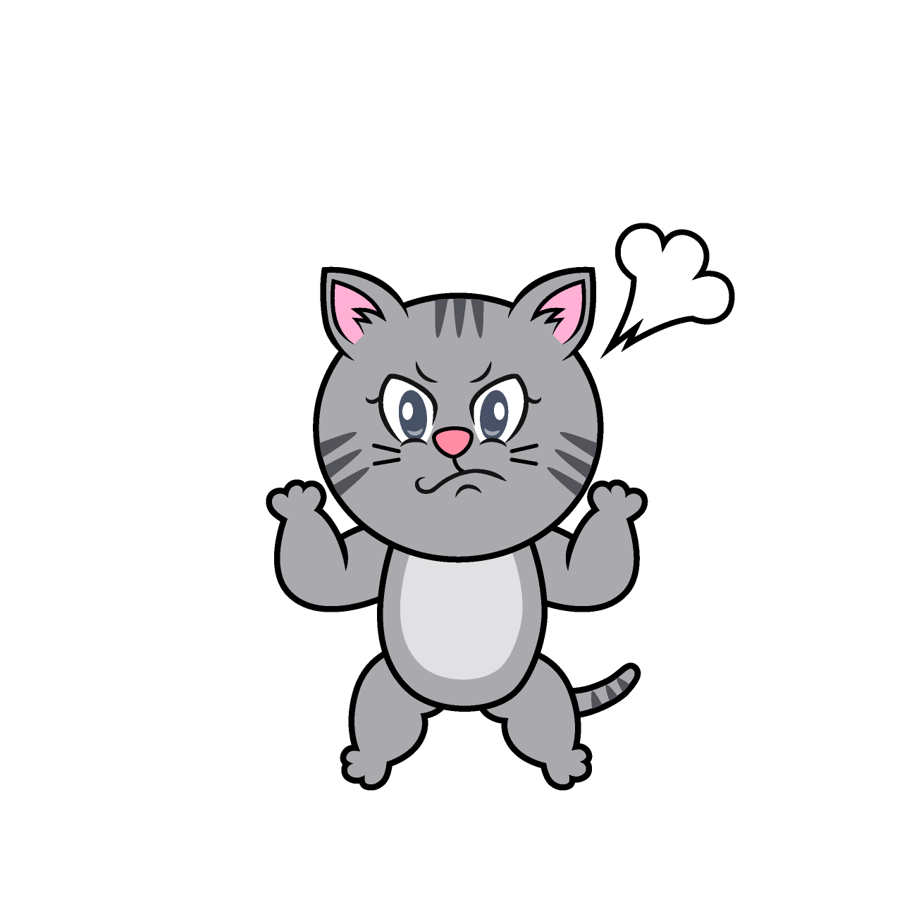 Tabby Gris Enojada