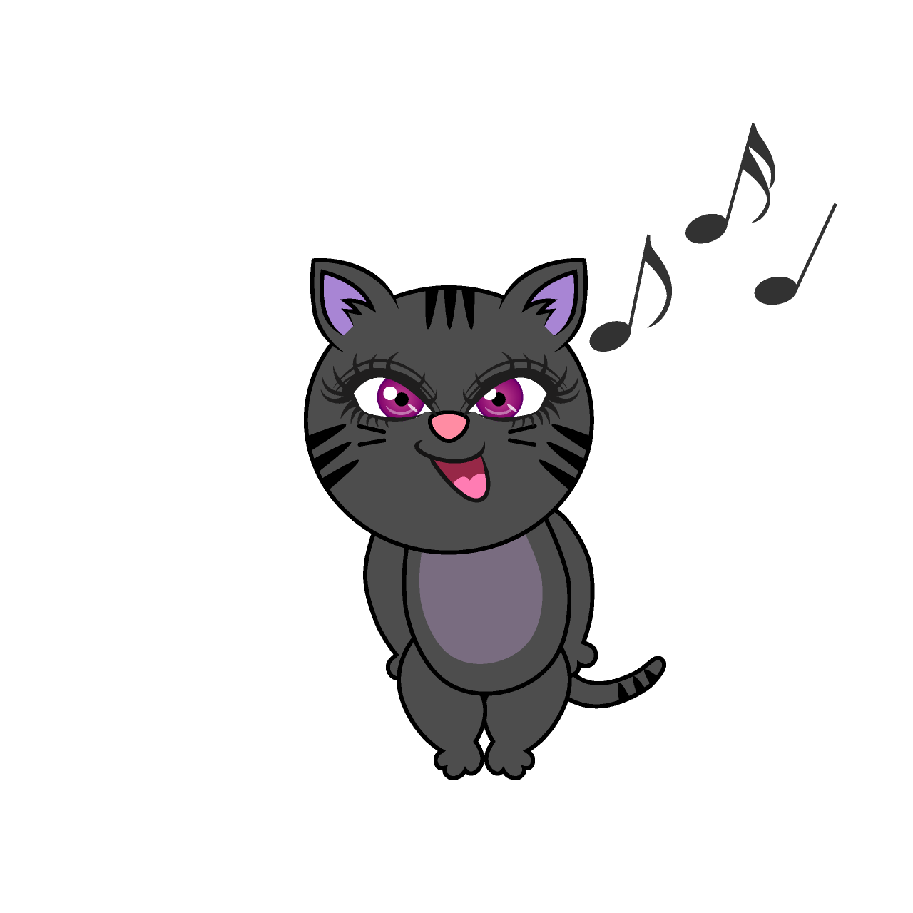 Singing Girl Cat