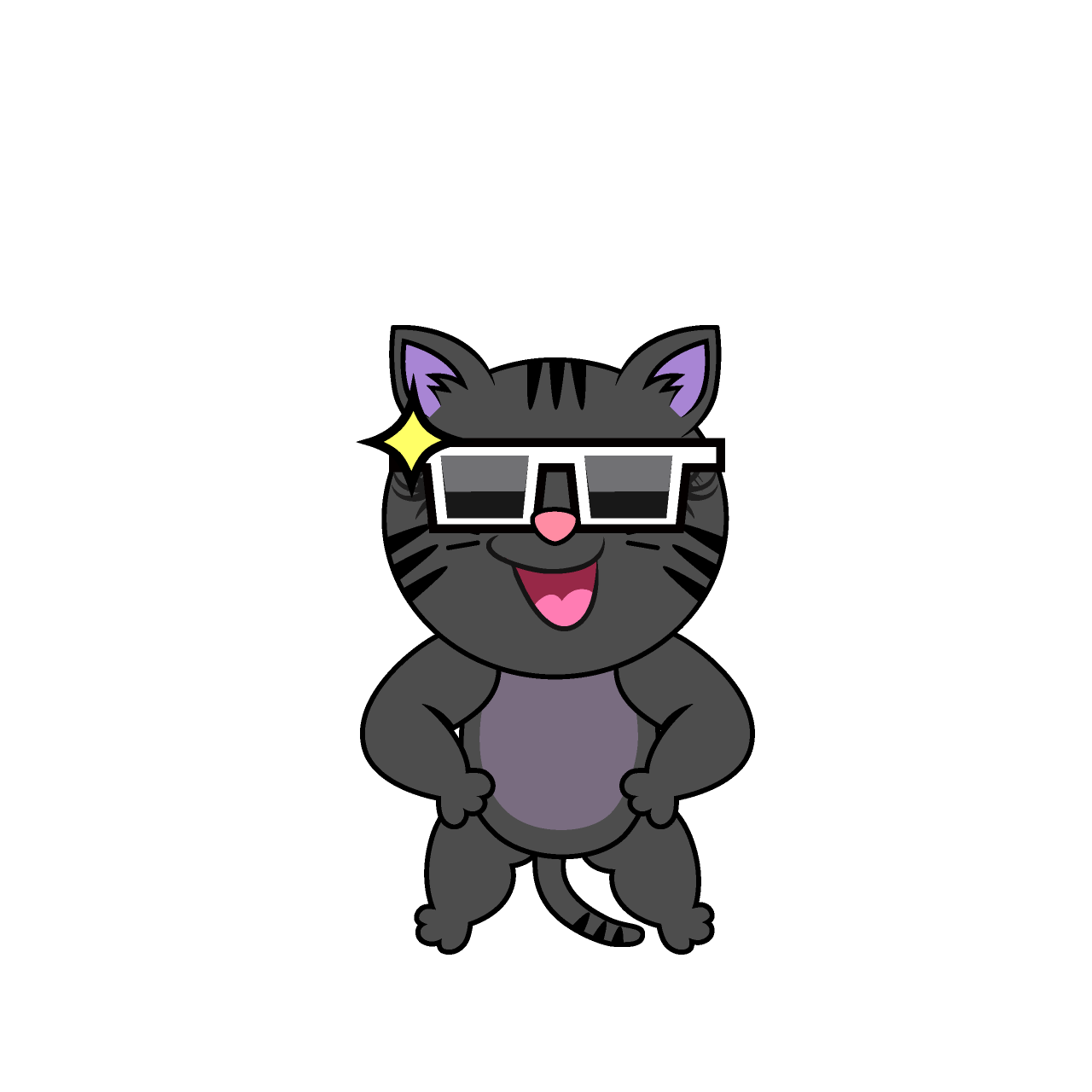 Cool Girl Cat