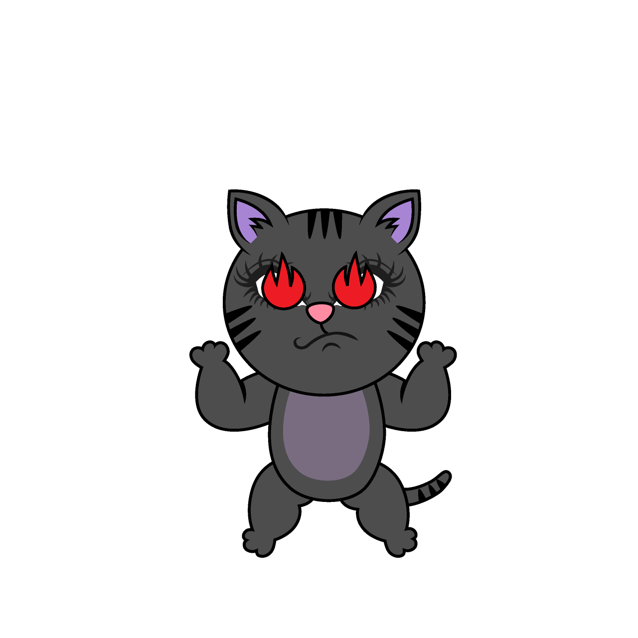 Enthusiasm Girl Cat