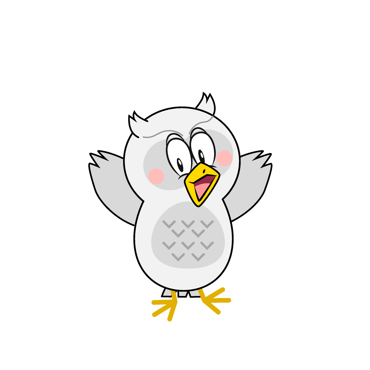 Surprising White Owl