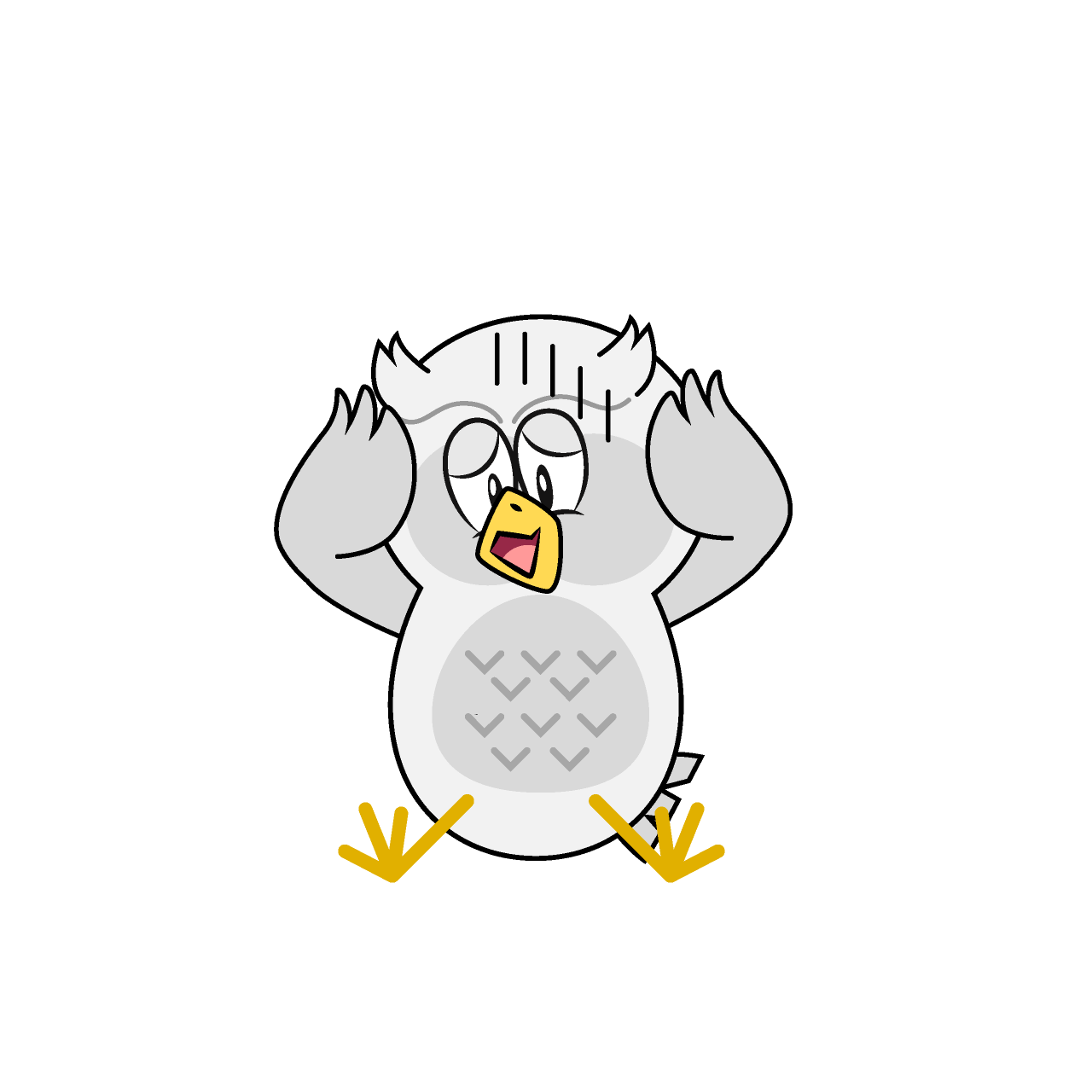 Depressed White Owl