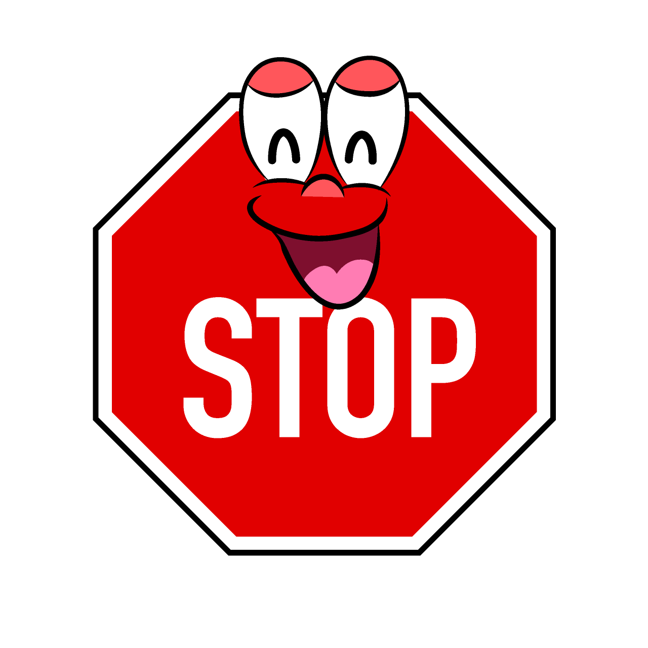 Smiling Stop Sign