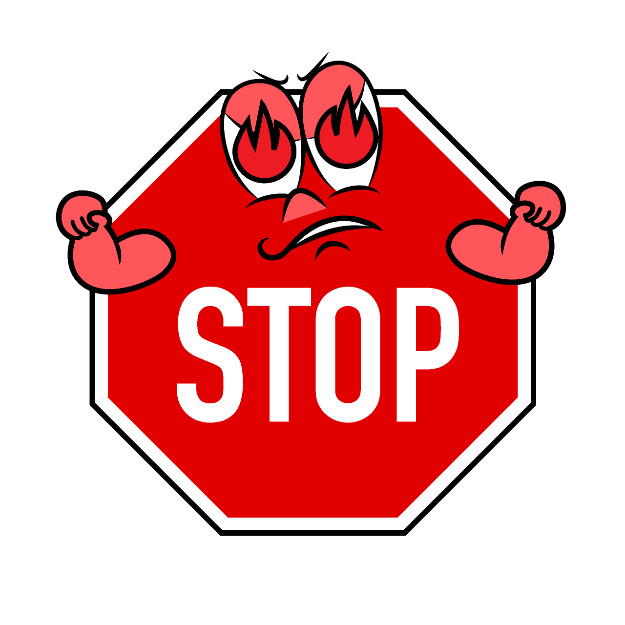Enthusiasm Stop Sign