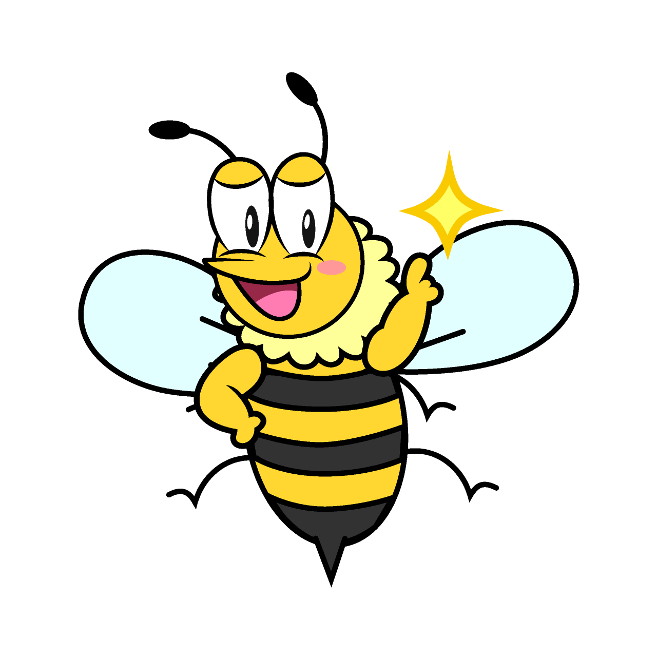 Posing Honey Bee