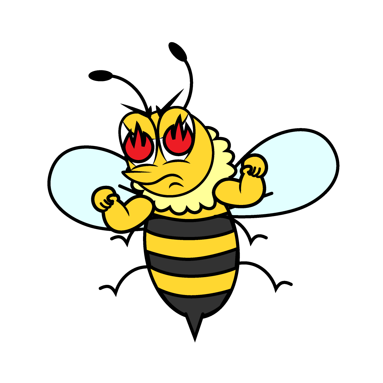 Enthusiastic Honey Bee