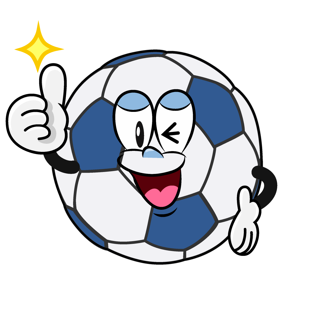 Thumbs up Soccer Ball