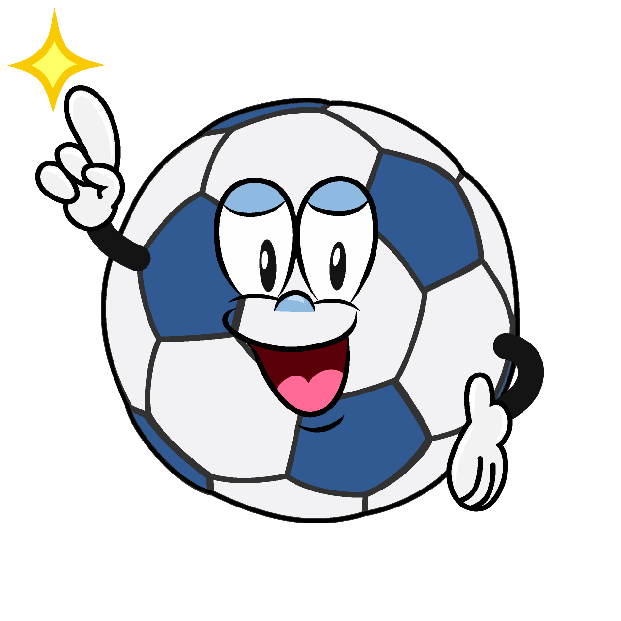 Posing Soccer Ball
