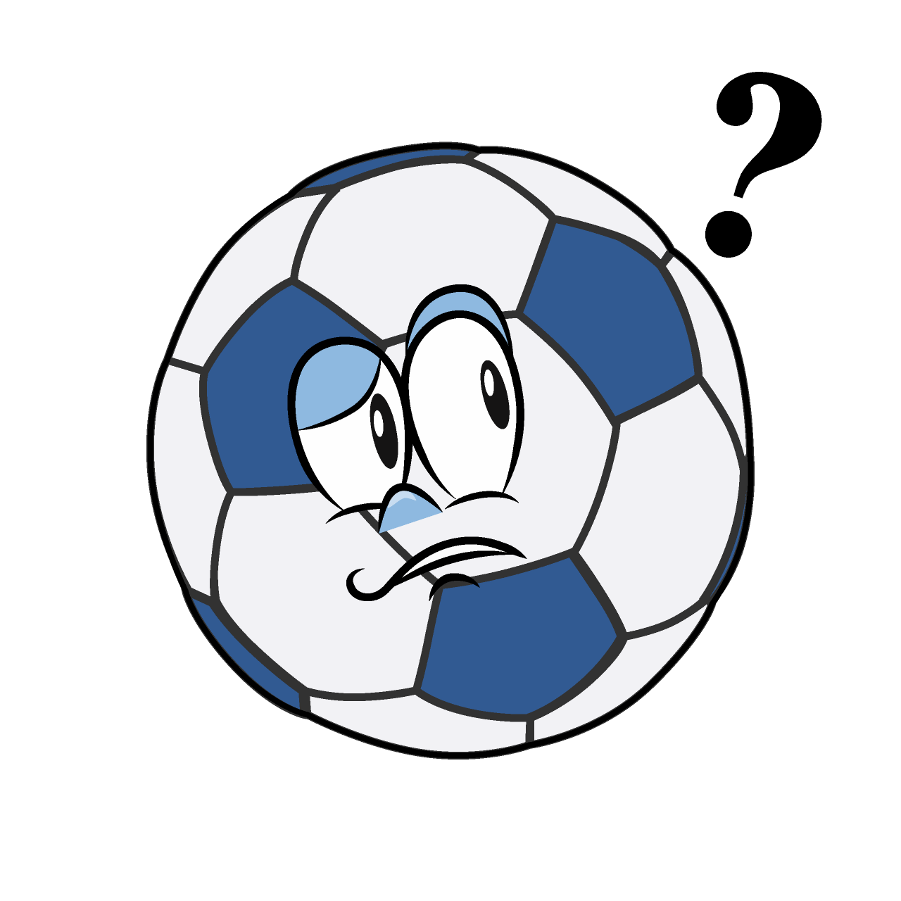 Worried Soccer Ball