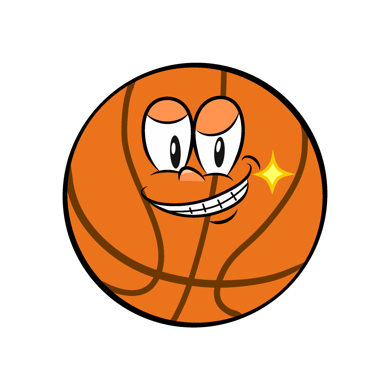 Grinning Basketball