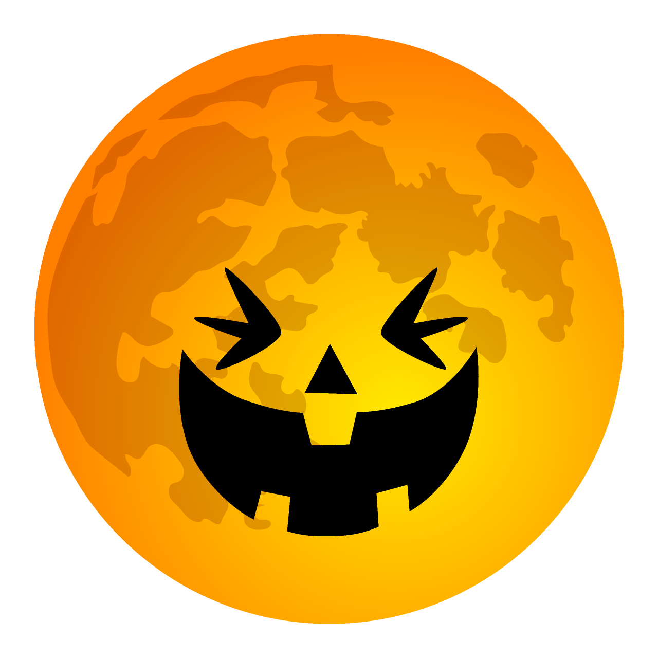 Laughing Halloween Moon