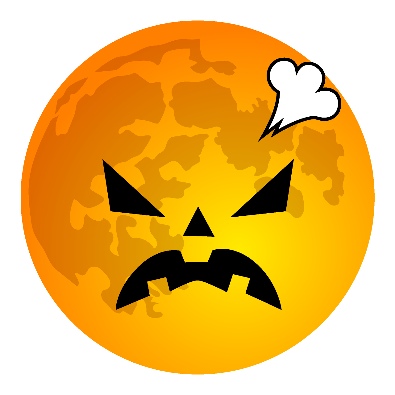 Angry Halloween Moon